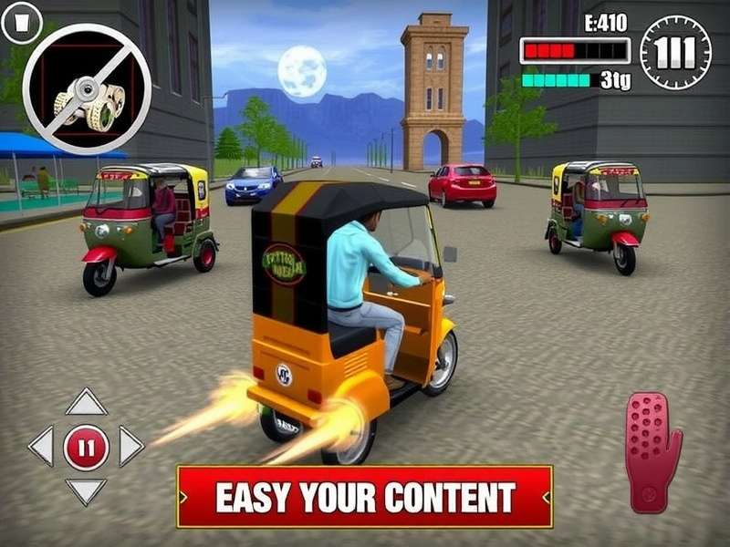 Rickshaw Victory Ride Gameplay Screenshot